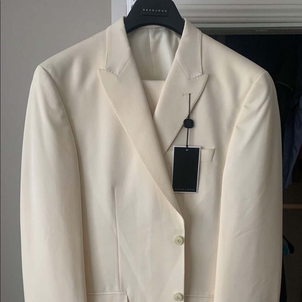 Sean John Cream Suit